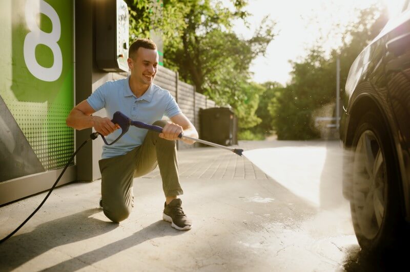 om spala masina cu splalare sub presiune